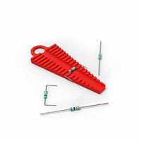 Evenly Shaped Shaping Resistor Lead Bending Tool Sturdy Plastic Resistor Lead Bender Precise Wide Compatibility for Soldering Prep