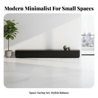 Media Console with Nesting Tables Modern Minimalist aesthetic media center