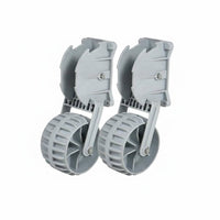 2 Pieces Inflatable Boat Positioning Wheels Fold up Crafted Boat Positioning Trolley Wheels Heavy Duty Marine Accessories for Marina