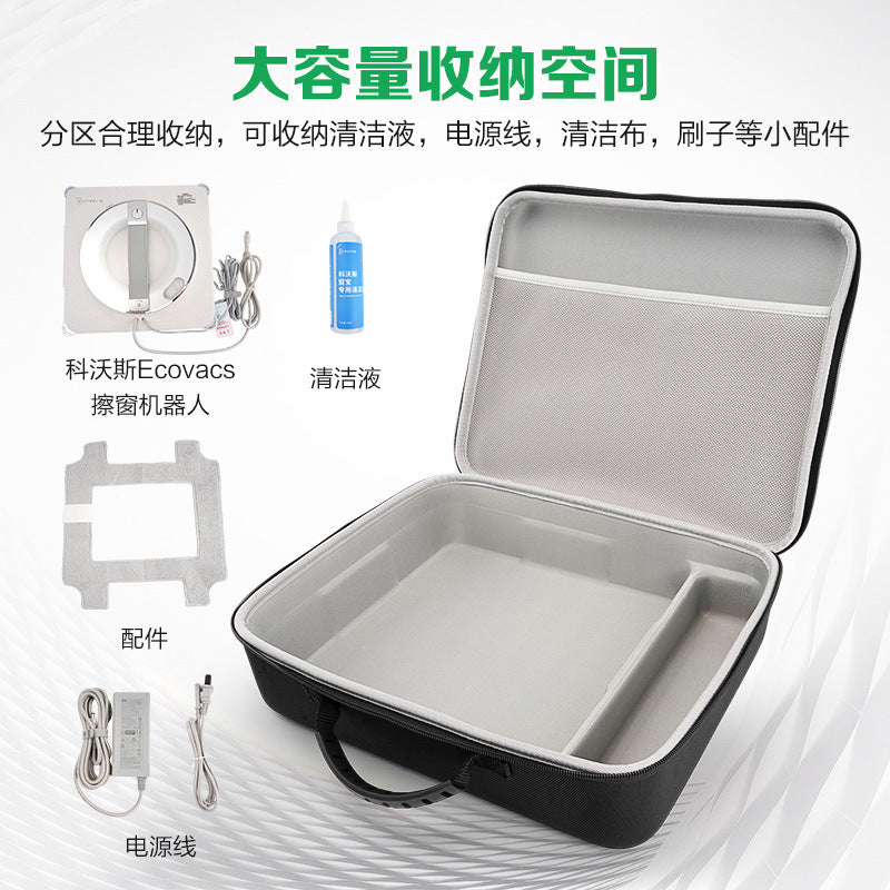Hard Shell Protective Carrying Bag for Ecovacs W2S PLUS Window Cleaner
