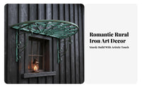 Eave-Shaped plant holder Vintage design Decorative Awning Weather-Resistant