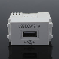 128型USB电源模块 220V插座 5V安卓2.1A手机充电模块