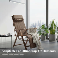 Weightless Recline Chair Adjustable Recline Folding Recliner Lies Flat for Homeowners