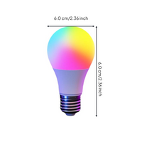 RGB LED Bulb, 16 Colors, Dimmable, E27 Remote, Mood Light