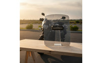 Windshield with Vent 4mm Motorcycle Windshield Curved Motorcycle Wind Deflector for Riders