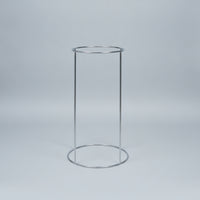 Planter Stand with Circular Base Open-Frame Plant Rack Metal for Balcony