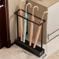 Narrow Umbrella Holder Space Saving Slim Umbrella Rack Water-Collecting Tray