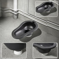 Plastic Temporary Squat Toilet Portable Squat Pan Easy to Clean Sturdy for Renovators, Home Renovation