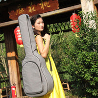 KADY Unbranded 41 Inch Padded Folk Guitar Bag Backpack with Printing