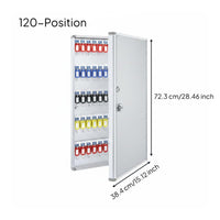 Wall Mounted Key Cabinet Combination Secure Entry System Box for Office