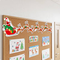 Bulletin Board Border Trim Seasonal Die-Cut Rolled Border Trim Holiday-Themed for Teachers, School Blackboard