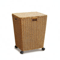 Rolling Laundry Hamper Mobile Laundry Hamper with Lid Contemporary for Bedroom