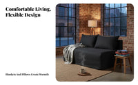 Removable and cleanable Cover Minimalist Two-Seater Couch Wabi-Sabi Inspired 2-Seater Loveseat Nordic Design Living Room Seating Japanese Aesthetic for Apartment Dthis designllers, Homeowners, Students, Small Spaces, Lounge Area, perusing corner, Bedroom