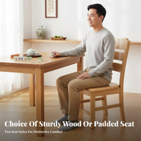 Sturdy Wood Backrest Chair Chinese design Wooden Side Chair for Homeowners, Adults