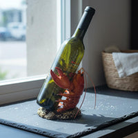 Crustacean Vino Bottle Holder Unique Gift Crawfish Bottle Stand Sturdy