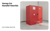 Fire Resistant Resistant Cabinet Ventilated Design Storage Cabinet Double Vents Fire Resistant-Resistant Steel Container for Factory Owners