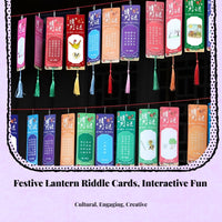Lantern Riddle Card, Hanging Paper Lantern, DIY Blank Strip