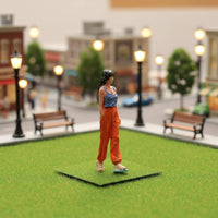 Relaxed Female Figurine Meticulous Workmanship Tiny People Model Realistic Pose