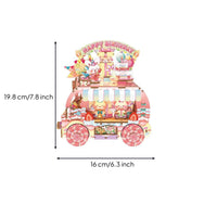 DIY Miniature Scene Birthday-Themed Miniature House Tabletop 3D Wooden Puzzle for Crafters, Hobbyists, Bedroom