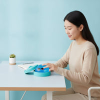 Soft Press Toy with Steamer Box Tactile Press Toy with Container Bouncy Bao Bun Squishy Compact for Fidgeters