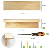 Wall Plant Shelf Multi Purpose Trophy and Award Display Shelf Space Saving Trophy and Award Display Rack for Living Room, Bedroom, Entrance