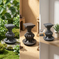 Miniature Water Feature Fluted Dollhouse Water Feature Vintage-Evocative Miniature Column for Collectors