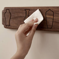Wall-Mounted Coat Rack with Folding Hooks Foldable Wooden Coat Hook Rack Smooth for Hallway