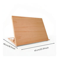 Table Top Easel Beechwood Desktop Painting Surface Portable Wooden Easel with Shelf for Artists, Studio, Classroom