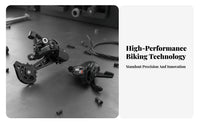 12 Speed Bike Groupset Fluid Shifting Rear Derailleur and Gear Selector Kit 12 Speed Derailleur Kit 13T Large Pulley Wheel