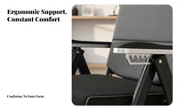 Ergonomic Reclining Chair with Footrest High-Back Foldable Lounger with Footrest