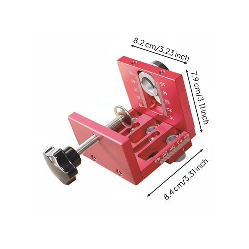 3-in-1 Doweling Jig Easy to Use Furniture Panel Drilling Tool Rust Resistant