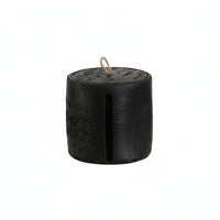 Travertine Style Tissue Canister Minimalist Design Cylindrical Tissue Box Material Washroom Organizer for Living Room