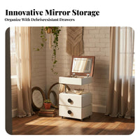 raiseTop Makeup Table Height-Adjustable Bedroom Furniture Multifunctional Space-Saving for Students, Apartment