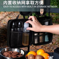 户外便携调料瓶套装露营野餐调料分装罐烧烤油瓶组合调味盒收纳包.