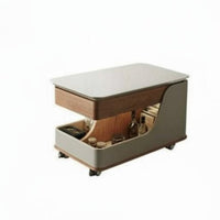Foldable Tea Trolley Space-Saving Design Side Table Lockable Casters Multi-Tier Storage for Homeowners, Entertainers