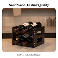 Vino Bottle Display Stand Decorative Vino Display Stand Stylish Design Household Storage for Homeowners, Adults, Home Bar, Dining Room, Kitchen