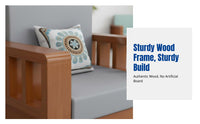 Solid Wood Sofa Set, Minimalist Modern Chinese, Living Room, Straight Row, Removable and Washable, High-Elastic Sponge