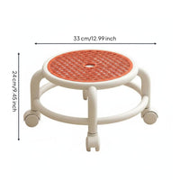 Kids Rolling Stool Rotating Seat Children's Swivel Stool Space Saving Room Furniture for Young Children, Dorm