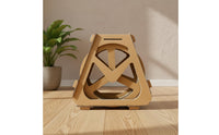 Cardboard Cat Villa Multi-Functional Cat Scratcher House Decorative Design Corrugated Scratching Pad for Indoor Cats, Kittens