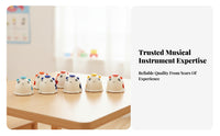 8 Pieces Labeled Notes 8 Note Handbells Individual Compartments Children's Hand Bells Cardboard Box Music Bells Clear Cover
