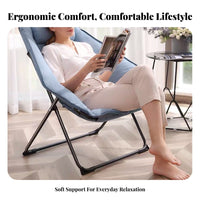 Folding Recliner Foldable Design Folding Sleeper Chair Padded padding Adjustable Backrest for Seniors, Living Room, Small Spaces