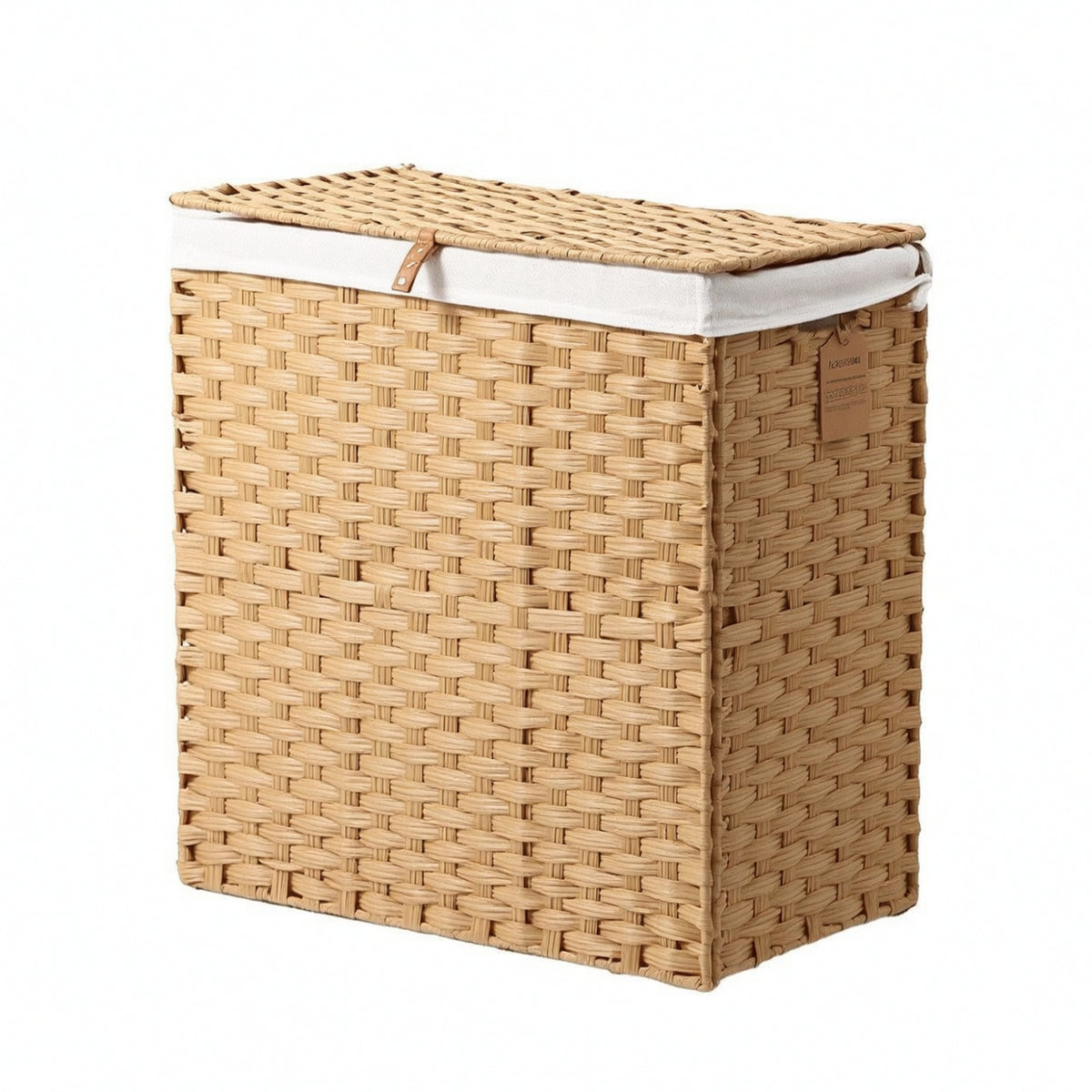 Storage Basket with Lid Collapsible Woven Laundry Basket Lidded for Dorm Room