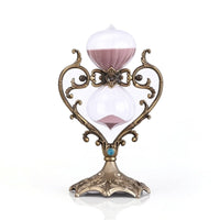 Hourglass with Heart Frame Tabletop Hour Glass Decorative for Reading Corner