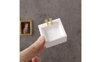 1:12 Scale Miniature Bathroom Sink Compact Dollhouse Sink Sturdy Furniture Farmhouse-Style for DIY Hobbyists