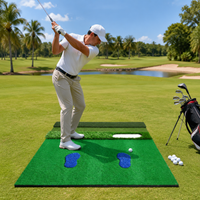 Chipping Practice Mat 120x150cm, Driving Range Mat for Home Backyard Garage, Portable EVA Putting Hitting Mat for Outdoor Indoor