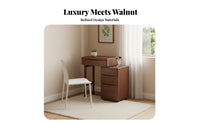 Vanity with Integrated Chest Light Luxury aesthetic Vanity Desk with Drawers Space-Saving Multifunctional Design for Women, Home
