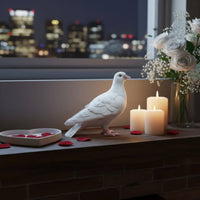 2 Pieces Statue Cute Pigeon Figurine Miniature for Wedding