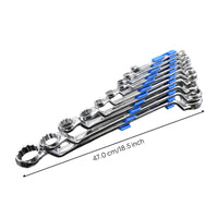 Steel double-ended wrench set