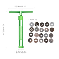 陶艺工具挤泥器 陶泥枪儿童手工diy制作旋转式铝合金粘土挤出器
