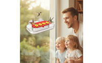 Ant-Proof Hummingbird Feeder with Moat Easy to Clean Suction Cup Feeder No-Drill Tooltool-Less for Patio, Backyard
